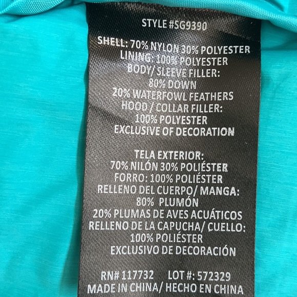 NEW GERRY Women’s Teal 650 Down Lite Weight Jacket sz XS - Picture 4 of 6